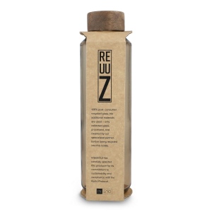 Bouteille d'eau en verre recyclé InSideOut ReuuZ avec bouchon en bois 650 ml 22