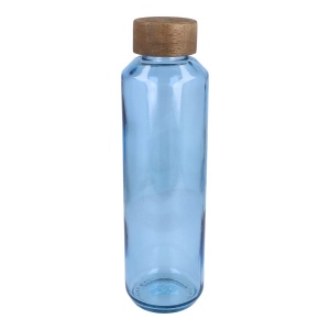 Bouteille d'eau en verre recyclé InSideOut ReuuZ avec bouchon en bois 650 ml 3