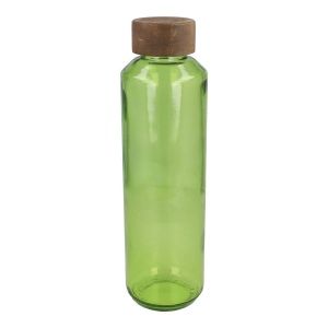 Bouteille d'eau en verre recyclé InSideOut ReuuZ avec bouchon en bois 650 ml 4