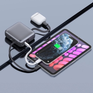 Nova Powerbank 22,5 W Power Delivery avec câbles intégrés 10 000 mAh 4