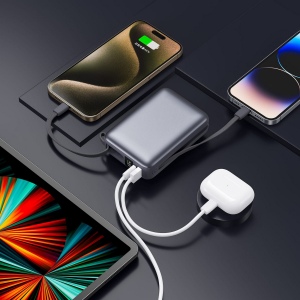 Nova Powerbank 22,5 W Power Delivery avec câbles intégrés 20 000 mAh 5