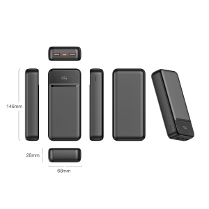 Nolu Batterie externe avec écran LED 20000 mAh 5