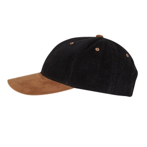 Casquette en velours côtelé et suédine 3