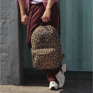 Sac à dos motif léopard
