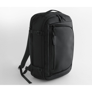 Compartiment arrière rembourré pour ordinateur portable, compatible jusqu'à 16 pouces. Compartiments avant zippés avec organiseur interne. Compartiment principal zippé à clapet. 2
