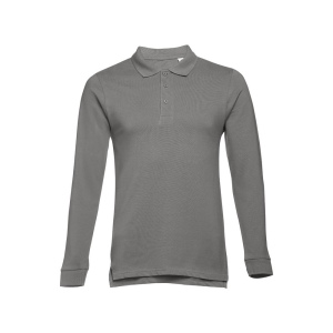 THC BERN II. Polo à manches longues en coton cardé pour hommes 2