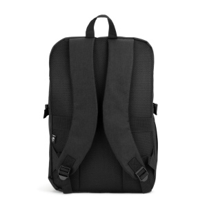 UDINE. Sac avec un compartiment à ouverture complète en polyester recyclé haute densité 300D 16 pouces 5