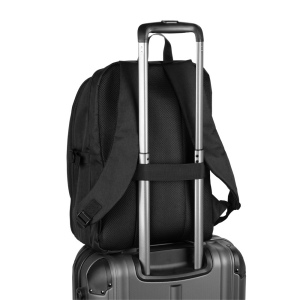 UDINE. Sac avec un compartiment à ouverture complète en polyester recyclé haute densité 300D 16 pouces 8