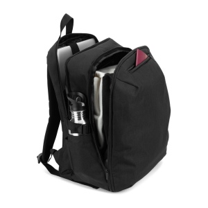 UDINE. Sac avec un compartiment à ouverture complète en polyester recyclé haute densité 300D 16 pouces 9