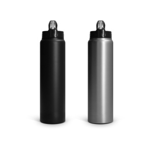 BOUTEILLE GOURDE  INOX 1 L AVEC PAILLE 4
