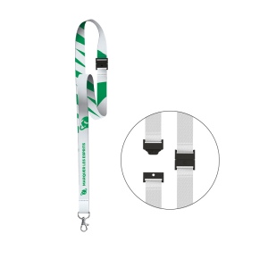 CORDON TOUR DE COU ANTI-ETRANGLEMENT / LANYARD 2X85+10 CM