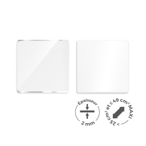 PMMA EP.2 mm SUR MESURE ENTRE 25 ET 49 cm2 MAXI 2
