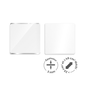 PMMA EP.3 mm SUR MESURE ENTRE 25 ET 49 cm2 MAXI 4