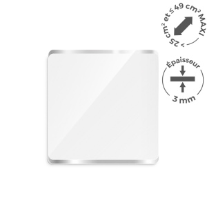 PMMA EP.3 mm SUR MESURE ENTRE 25 ET 49 cm2 MAXI 3