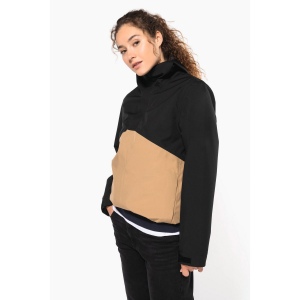 Parka 3-en-1 imperméable à capuche bicolore unisexe 26
