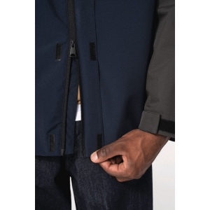Parka 3-en-1 imperméable à capuche bicolore unisexe 56