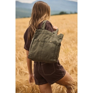 Sac à main à double poche frontale 33