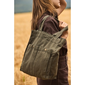 Sac à main à double poche frontale 48