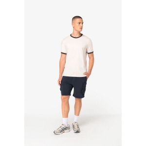 T-shirt ringer écoresponsable à bords contrastés effet délavé homme 11
