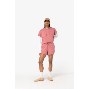 Sweat-shirt écoresponsable à capuche oversize sans manches French Terry femme 27