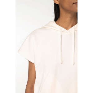 Sweat-shirt écoresponsable à capuche oversize sans manches French Terry femme 10