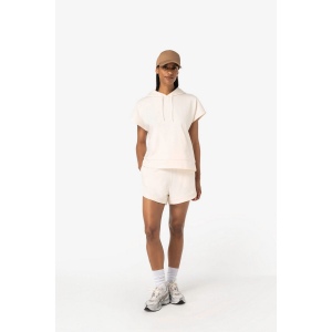 Sweat-shirt écoresponsable à capuche oversize sans manches French Terry femme 12