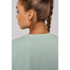 Sweat-shirt crop à manches courtes col rond femme 12