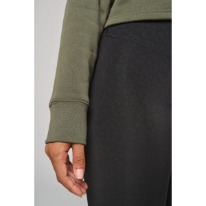 Sweat-shirt crop col rond femme 15
