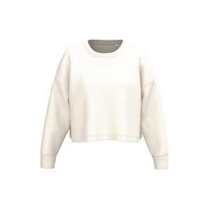 Sweat-shirt crop col rond femme 4