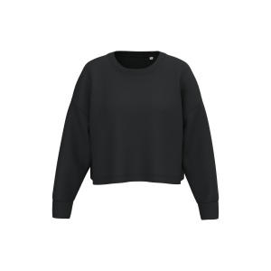 Sweat-shirt crop col rond femme 3