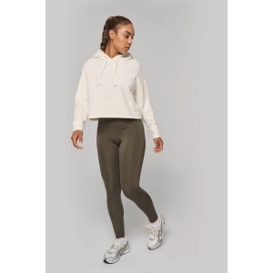 Sweat-shirt crop à capuche femme 16