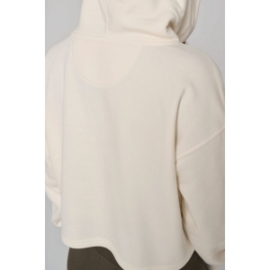 Sweat-shirt crop à capuche femme 14