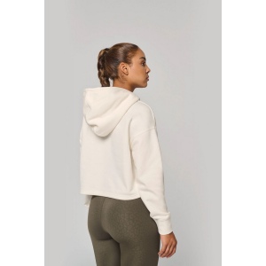 Sweat-shirt crop à capuche femme 15