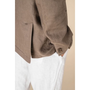 Blazer délavé en lin homme 17