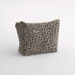 Pochette en toile imprimé léopard