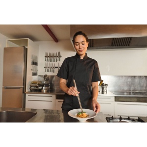 Veste de cuisine écoresponsable et respirante manches courtes unisexe 27