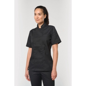 Veste de cuisine écoresponsable et respirante manches courtes unisexe 11