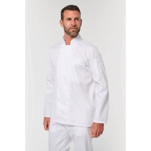 Veste de cuisine écoresponsable et respirante manches longues unisexe 4