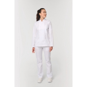 Veste de cuisine écoresponsable et respirante manches longues unisexe 13