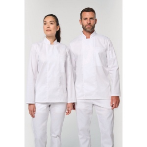 Veste de cuisine écoresponsable et respirante manches longues unisexe 14