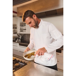 Veste de cuisine écoresponsable et respirante manches longues unisexe 29