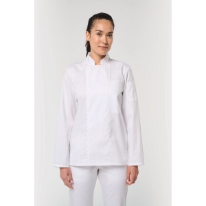 Veste de cuisine écoresponsable et respirante manches longues unisexe 9