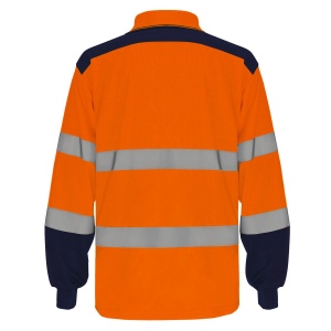 Polo bicolore manches longues haute visibilité 9
