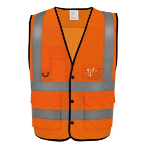 Gilet boutonné haute visibilité Eco Superior 2
