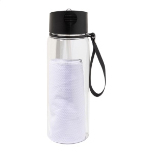 Fitmax Bouteille de sport en RPET avec serviette