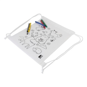 Zocolo Sac à cordon de coloriage RPET, animaux 3