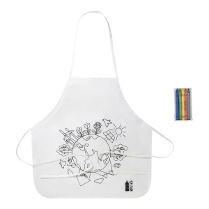 Ecolo Tablier de cuisine à colorier en RPET
