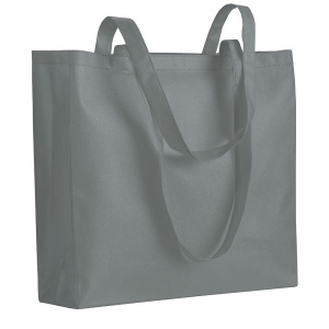 Shopper avec soufflet en TNT 80 g/m2 thermosoudé, anses longues 2