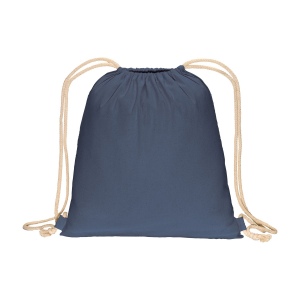 Sac à dos uni en coton recyclé (140 g/m2). Fermeture à double cordon 11