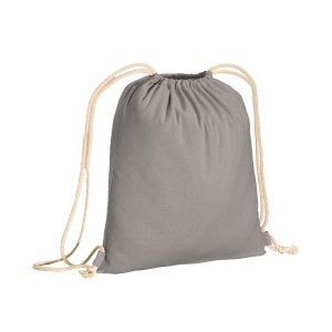Sac à dos uni en coton recyclé (140 g/m2). Fermeture à double cordon 4